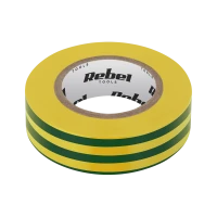 Изолента REBEL (0,13 мм x 19 мм x 18,2 м) Жёлто-зелёная