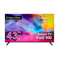 Kruger&Matz 43" FHD Google TV, DVB-T2/S2/T/C H.265 HEVC Телевизор