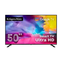 Телевизор Kruger&Matz 50" UHD Google TV 5.0 DVB-T2/T/C H.265 HEVC