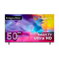 Kruger&Matz 50" UHD Google TV 5.0 TV DVB-T2/T/C H.265 HEVC