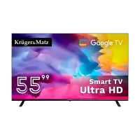 Kruger&Matz 55" UHD Google TV DVB-T2/T/C H.265 HEVC Television