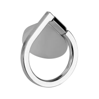 Universal ring-type phone holder, silver