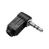 Угловой пластиковый штекер Jack 3.5мм Cabletech