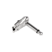 Угловой металлический моно штекер Jack 6.3