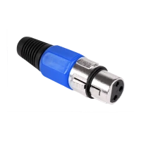 Микрофонный разъем гнездо синий