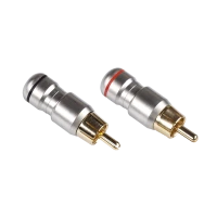 RCA штекер, металлический, HD-287