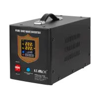 KEMOT PROsinus-1000 uninterruptible power supply, converter with pure sine wave and 12V 230V 1000VA/700W charging function - black color