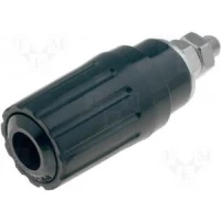 4mm Банановый разъём на панель 25A Hirschmann Чёрный