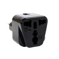 UK-Europe PNI socket adapter, 220V, black