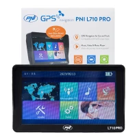 PNI L710 PRO GPS navigation system, 7 inch, 800 MHz, 256MB DDR, 16GB internal memory, FM transmitter