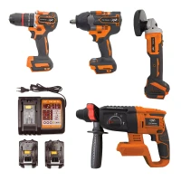 Electric tool set PNI WK450 with 2 batteries 18V 5.0Ah, charger included, brushless