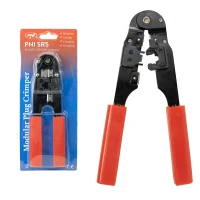 PNI SR5 pliers for cutting, stripping cable and crimping RJ45 plugs CAT5, CAT6, red