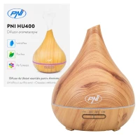 Aromatherapy diffuser PNI HU400 for essential oils, ultrasound, 400ml, timer, 7 LED colors, auto shut-off