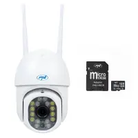 PNI IP440 WiFi, PTZ, 4MP wireless video surveillance camera package and PNI 128GB MicroSD memory card included