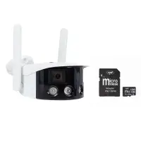 PNI IP590 wireless IP video surveillance camera, Dual lens, 2x 2MP, with 128GB MicroSD card