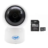 PNI IP390T 1080P PTZ WiFi H264 video surveillance camera with 128GB MicroSD card
