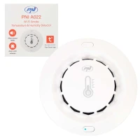 PNI SafeHouse A022 Smoke, temperature & humidity sensor with Wi-Fi, 80dB, white
