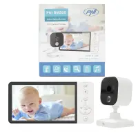 Video Baby Monitor PNI BM500 5 inch wireless 2.4 GHz, temperature sensor, VOX, night vision, zoom