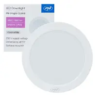 LED laelamp PNI D-Light CL2418 18W, ümmargune 21.7 cm, 6400K, 230V, 1980 lm, külm valge