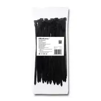 Qoltec Self-locking cable tie 7.2*200mm 50 pcs. Nylon66 UV Black