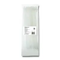 Qoltec Self-locking cable tie 4.8*300mm 100 pcs. Nylon66 UV White