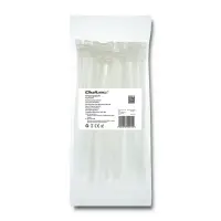 Qoltec Self-locking cable tie 7.2*200mm 50 pcs. Nylon66 UV White