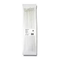 Qoltec Self-locking cable tie 7.2*400mm 50 pcs. Nylon66 UV White