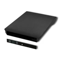 Qoltec External USB 3.0 9.5mm SATA Optical Drive Case built-in cable
