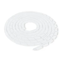 Qoltec Cable organizer 6mm 10m White