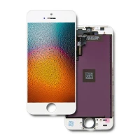 Qoltec LCD display touchscreen for iPhone 5S/SE white frame