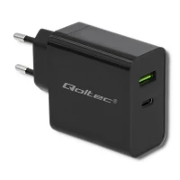 Qoltec Charger 45W 5-20V 2.25-3A USB type C PD USB 3.0 Black