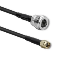 Qoltec RG58 Coaxial Cable N Female RP-SMA Male 1m