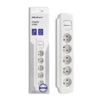 Qoltec Power strip 5 sockets 1.8m White
