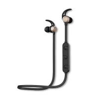 Qoltec BT 5.0 JL sports wireless headphones magnetic microphone Black