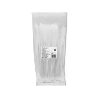 Qoltec Reusable Self-locking cable tie 7.2*250 mm Nylon UV White