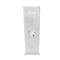 Qoltec Reusable Self-locking cable tie 7.2*400 mm Nylon UV White