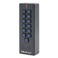 Qoltec Code lock CALISTO with RFID reader Code Card key fob Doorbell button IP68 EM