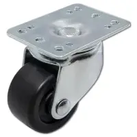 Qoltec Rack castors set without locking 4pcs.