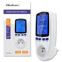 Qoltec Power meter PM0626 3680W 16A LCD