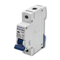 Qoltec Overcurrent Circuit Breaker B20 Fuse AC 20A 1P