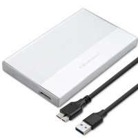 Qoltec Aluminium Enclosure SSD HDD 2.5'' drive SATA USB 3.0 Super speed 5Gb/s 2TB Silver