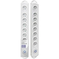 Qoltec Surge protector 8 sockets 1.5m White
