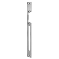 Qoltec Double-sided straight plate for electric door strike Catch plate 250mm Stainless steel