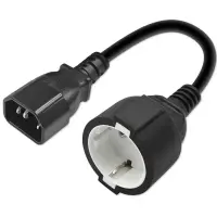 Qoltec Adapter IEC 320 C14/ SCHUKO 0.15M 3x1.5mm2