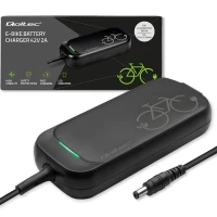 Qoltec Fast Charger for e-bike, electric scooter 36V 42V 2A 5.5*2.5 water resistant + power cable