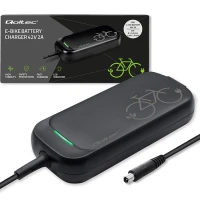 Qoltec Fast Charger for e-bike, electric scooter XIAOMI 36V 42V 2A 8.0*8.0mm water resistant + power cable