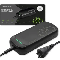 Qoltec Fast Charger for e-bike Bosch 36V 42V 2A Bosch plug water resistant + power cable
