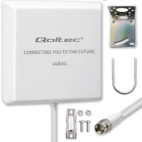Qoltec 4G 5G LTE antenna 9dBi directional external SMA waterproof 3m