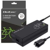 Qoltec Fast Charger for e-bike 36V 42V 2A Bosch 3Pin plug +power cable
