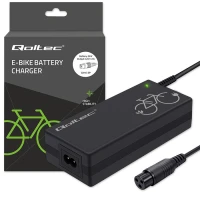 Qoltec Fast Charger for e-bike 36V 42V 2A 3P-GX16+power cable